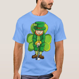 T-shirt Leprechaun Golf Jour de la Saint Patrick Drôle cad