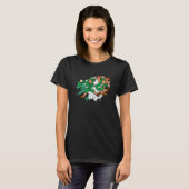 T-shirt Leprechaun Griddy Dance St Patrick's Day Boys Girl (Devant entier)