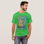 T-shirt LEPRECHAUN IRISH SQUIRREL, ST. JOUR DE PATRICK Luc (Devant entier)