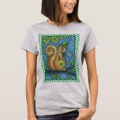T-shirt LEPRECHAUN IRISH SQUIRREL, ST. JOUR DE PATRICK Luc (Devant)