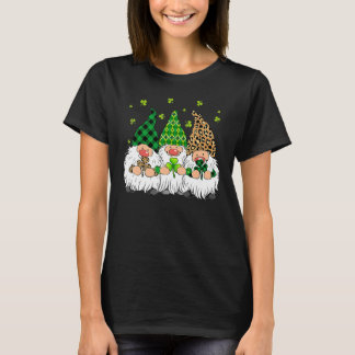 T-shirt Leprechaun Irlandais Gnomes Leopard Plaid St patri