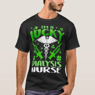 T-shirt Leprechaun Je suis une infirmière de dialyse chanc