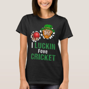 T-shirt Leprechaun Joueur de cricket Goalie Irish Sport Gi
