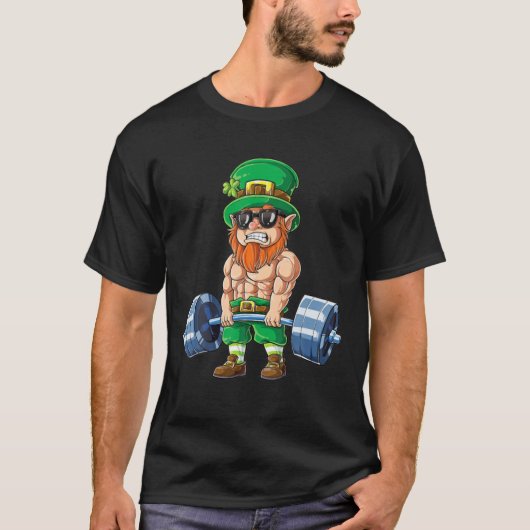 T-shirt Leprechaun Jour de la Saint Patrick Poids Délevage (Devant)