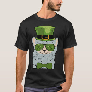 T-shirt Leprechaun Llama Head Alpaca Jour de la Saint Patr