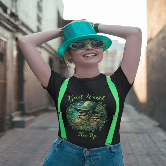 T-shirt Leprechaun Malicieux Savourer Une pinte