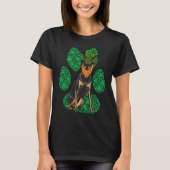 T-shirt Leprechaun Miniature Pinscher St Patricks Day Sham (Devant)