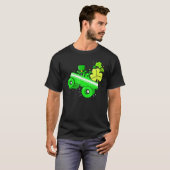 T-shirt Leprechaun Monster Truck Shamrock St Patrick Day B (Devant entier)