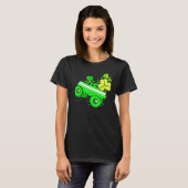 T-shirt Leprechaun Monster Truck Shamrock St Patrick Day B (Devant entier)