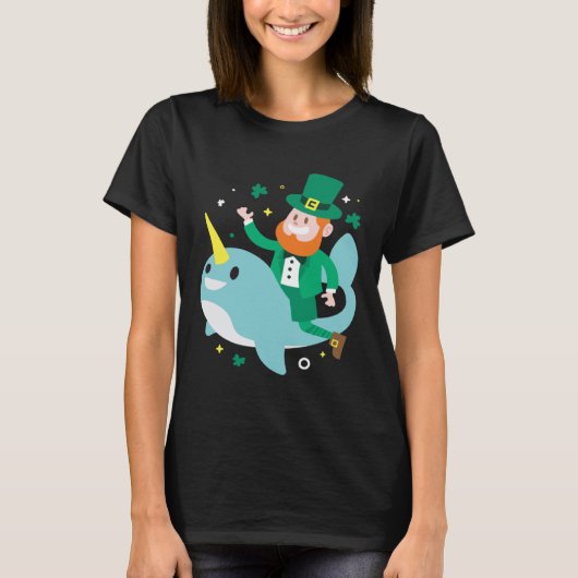 T-shirt Leprechaun Narwhale  Cute St Patricks Day 2020 Boy (Devant)