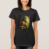 T-shirt Leprechaun Pot of Gold Rainbow St Patrick's Day Lu (Devant)