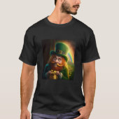 T-shirt Leprechaun Pot of Gold Rainbow St Patrick's Day Lu (Devant)