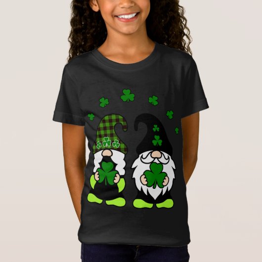 T-Shirt Leprechaun St Patrick's Day Gnomes Shamrock irland (Devant)