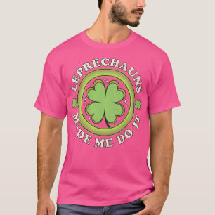 T-shirt Leprechauns M'A Fait Faire Vert Clocher Saint Patr