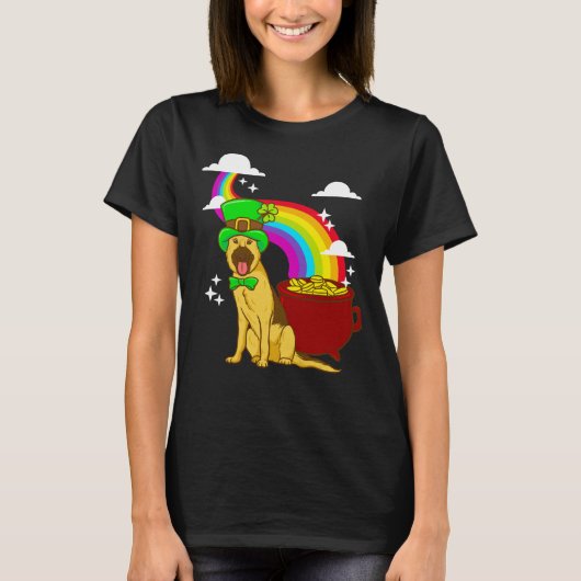 T-shirt Leprechuan German Shepherd (Devant)