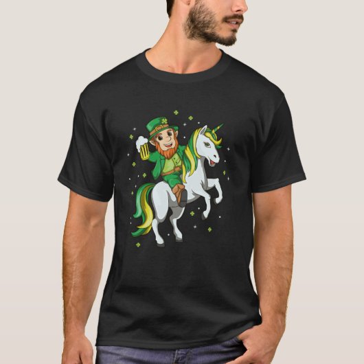 T-shirt Lepricorn Irish Unicorn St Patrick s Day Leprecha (Devant)