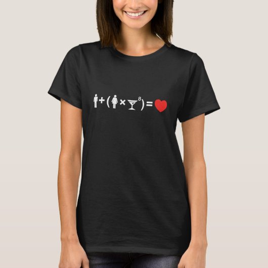 T-shirt L'équation d'amour pour les femmes (Devant)