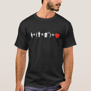 T-shirt L'équation d'amour pour les hommes