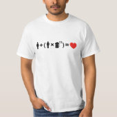 T-shirt L'équation d'amour pour les hommes (Devant)