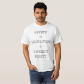 T-shirt "L'équation de comptabilité " (Devant entier)