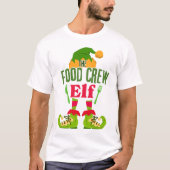 T-shirt L'ÉQUIPAGE ALIMENTAIRE Funny Elf Christmas - Unise (Devant)