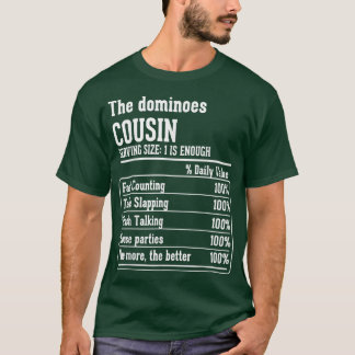 T-shirt L'équipage de Cousin Faits nutritionnels Les Domin