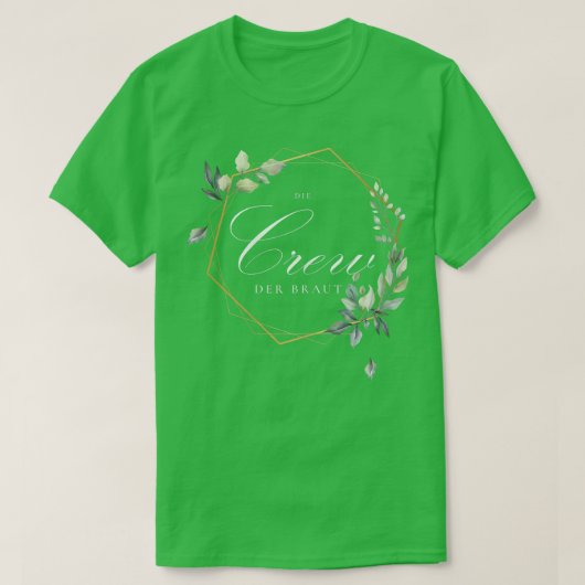 T-shirt L'équipage de la mariée - Équipe de la mariée - Éq (Design devant)