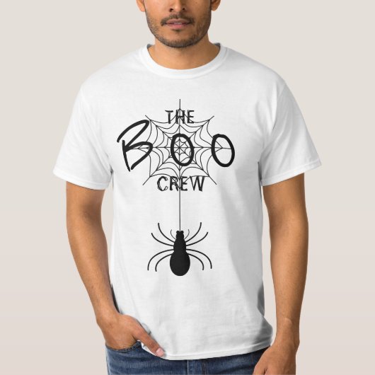 T-shirt L'équipage du bateau - araignée noire et toile d'a (Devant)