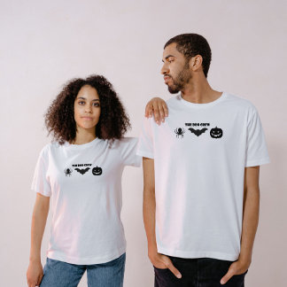 T-shirt L'équipage du Boo - Araignée, Jack-o-lanterne, cha