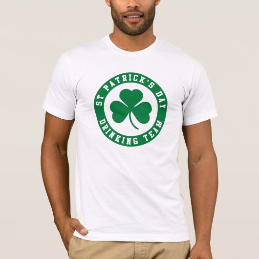 T-shirt L'équipe de boisson de la Saint Patrick (Devant)