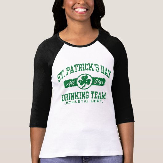T-shirt L'équipe de boisson de la Saint-Patrick (Devant)