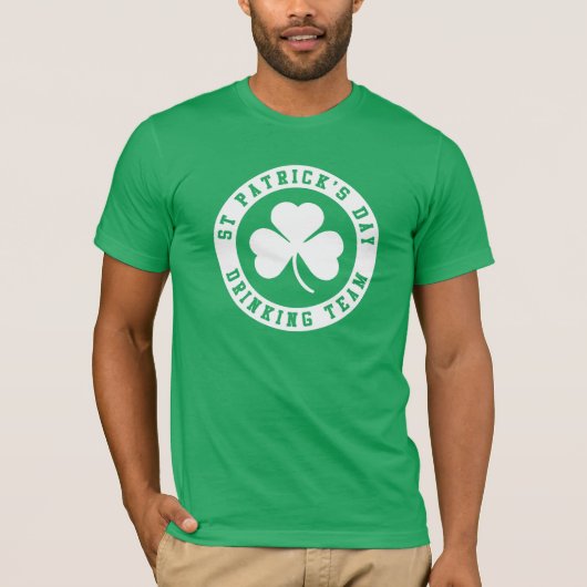 T-shirt L'équipe de buveurs de la Saint-Patrick (Devant)
