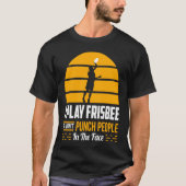 T-shirt L'équipe de golf de Frisbee Disk ne punch pas les (Devant)