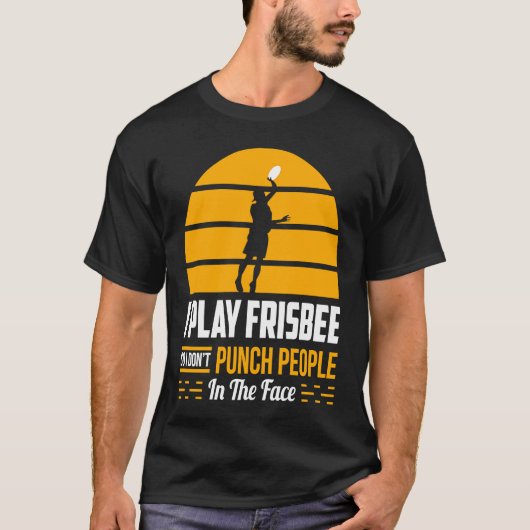 T-shirt L'équipe de golf de Frisbee Disk ne punch pas les (Devant)