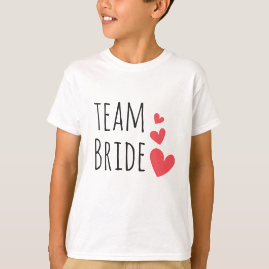 T-shirt L'équipe de la mariée (Devant)