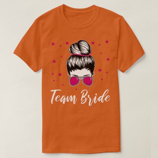 T-shirt L'équipe de la mariée Marry Cool Bride Enterrement (Design devant)
