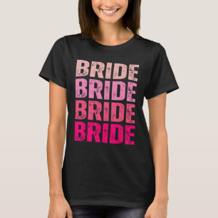 T-shirt L'équipe de la mariée se marie Rose Enterrement de