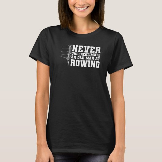 T-shirt L'Équipe De Rangée Des Hommes Ne Sous-Estime Jamai (Devant)