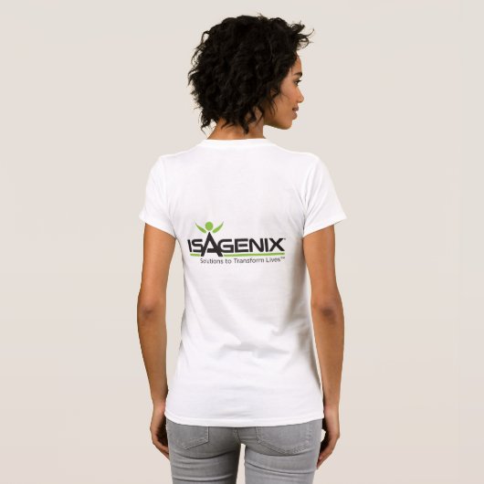T-shirt L'équipe d'Isagenix activent la pièce en t (Dos entier)