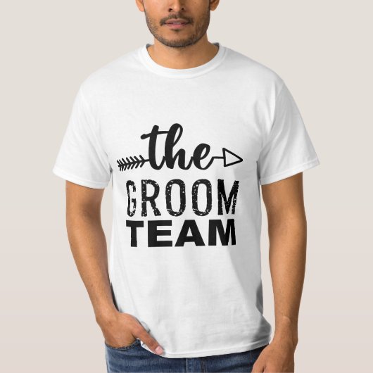 T-shirt L'équipe du marié (Devant)