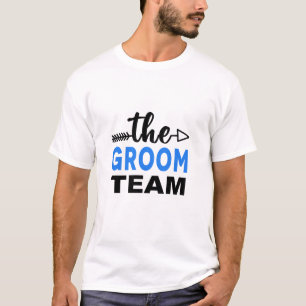 T-shirt L'équipe du marié bleu
