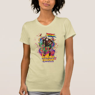 T-shirt L'équipe du suicide | Harley Quinn Flowers & Rainb