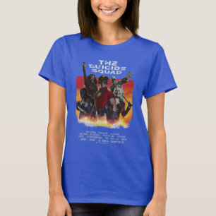 T-shirt L'équipe du suicide Poster de cinéma de style ré