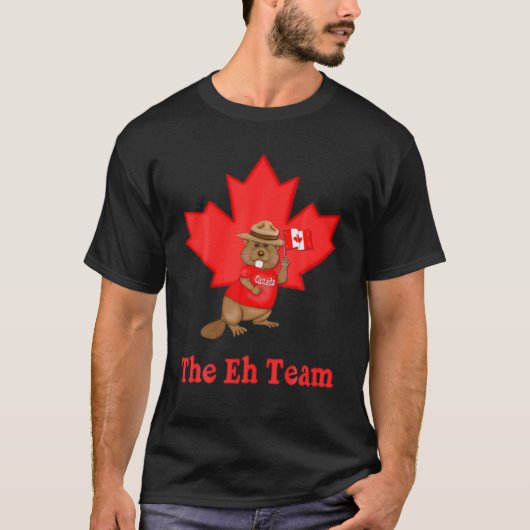 T-shirt L'équipe Eh Moose Mable Leaf Le pays drôle canadie (Devant)