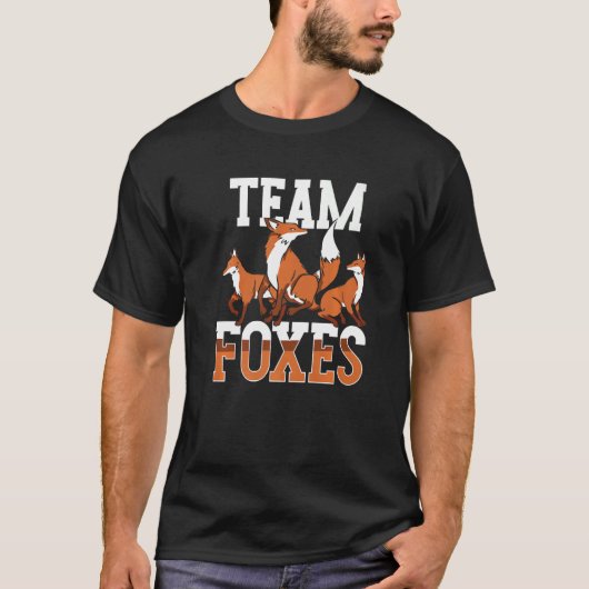 T-shirt L'équipe Foxes dit Animal Fox (Devant)