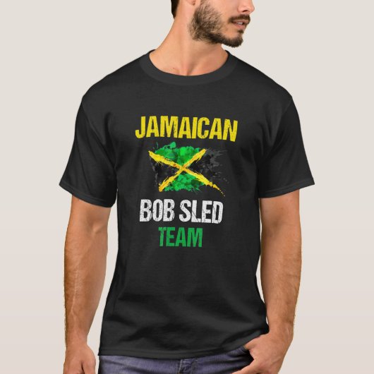 T-shirt L'équipe jamaïcaine obsédée Drapeau jamaïcain obsé (Devant)