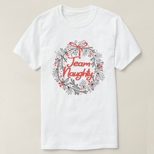 T-shirt L'équipe Naughty Funny Matching Couples Christmas  (Design devant)