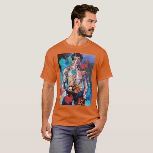 T-shirt Leroy Neiman Rocky retro (Devant entier)