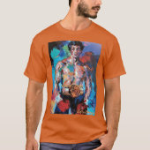 T-shirt Leroy Neiman Rocky retro (Devant)
