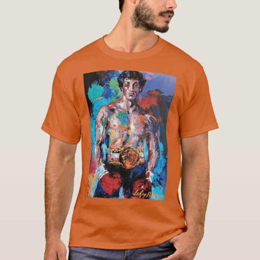 T-shirt Leroy Neiman Rocky retro (Devant)